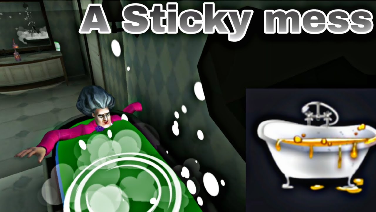 Scary Teacher 3D | miss T's a sticky mess gameplay walkthrough