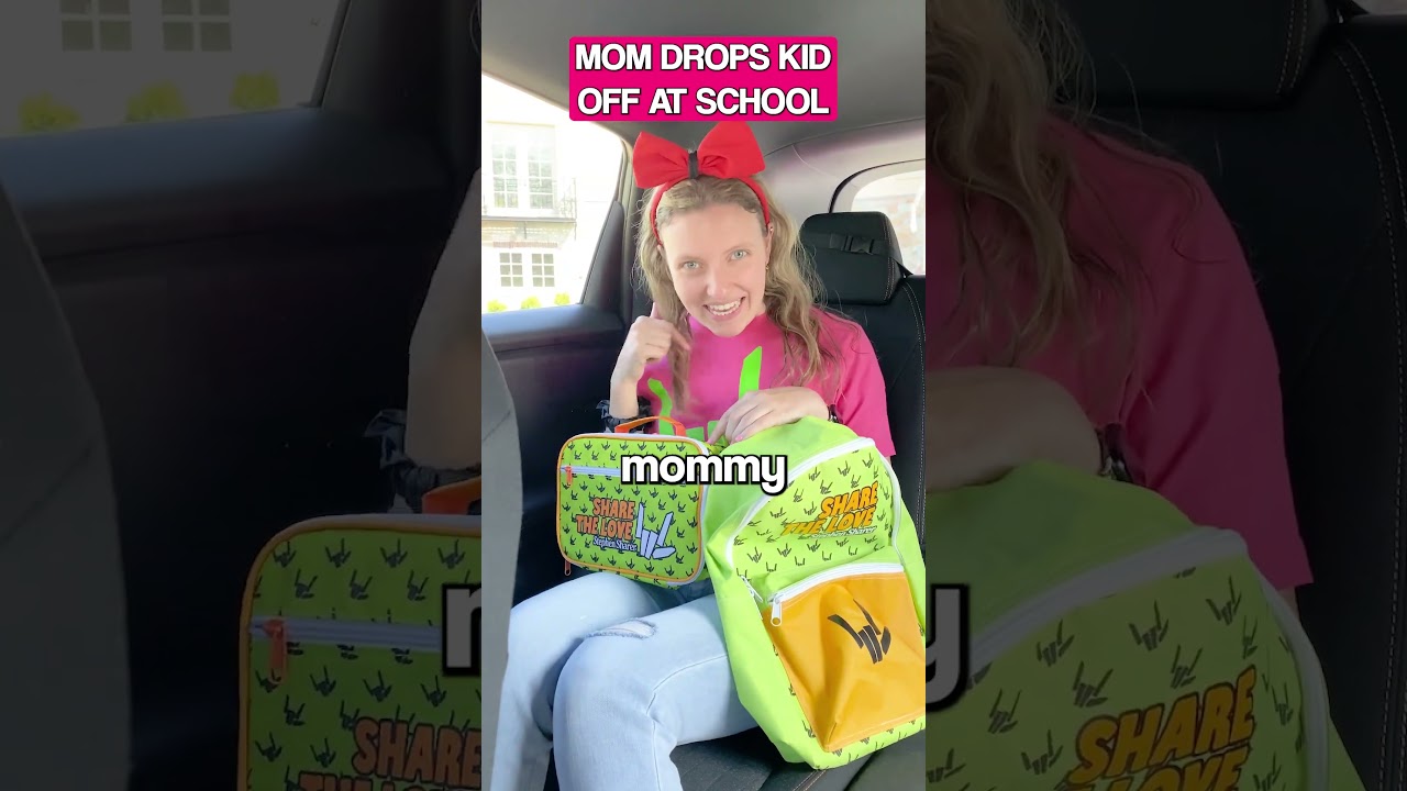 School Drop-Off Mom vs Dad