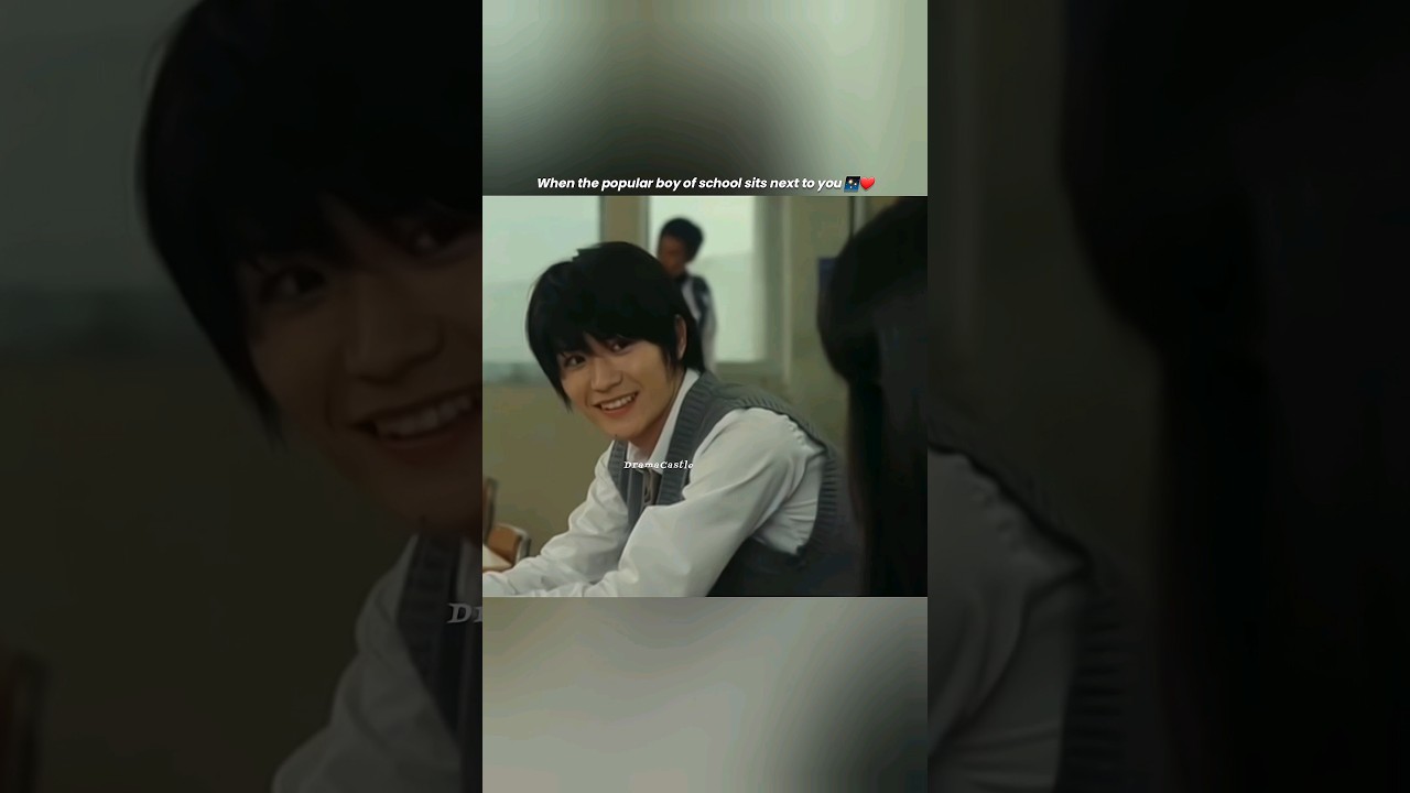 School's popular boy sits near her 😲🥰 #jdrama #japanese #kiminitodoke #shorts