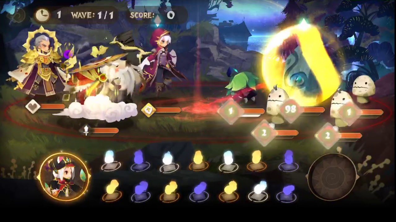 [Sdorica] [다크존] 엘리오, 진인 얀보, 시어도어, 리 15턴