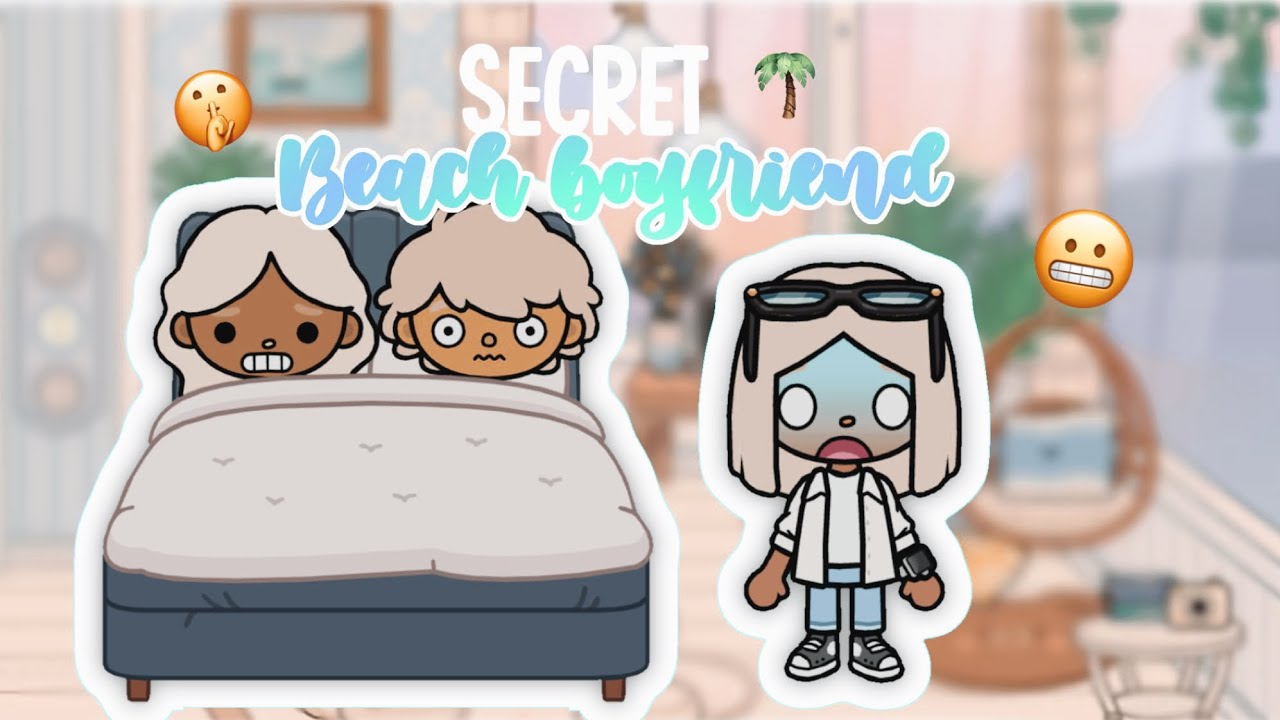 Secret beach boyfriend 🌴🤫￼|| Full TikTok Toca Boca Roleplay 🩵|| 🔊 With voice** ||
