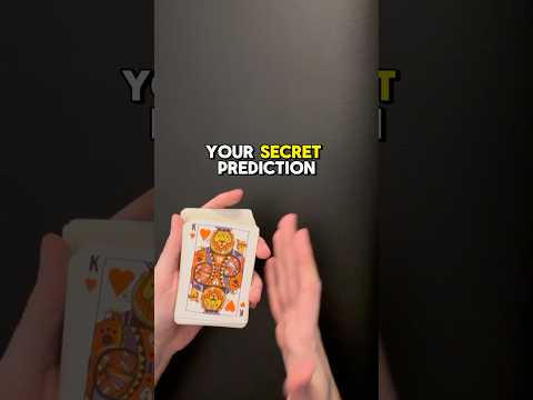 Secret Prediction Card Trick - Tutorial #magic #tutorial #tricks