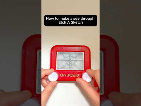 SEE THROUGH ETCH A SKETCH Tutorial  #howto #trick #art #tutorial