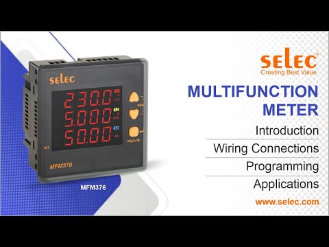 Selec Multifunction Meter MFM376-C-CE : Introduction| Wiring Connections| Programming| Applications