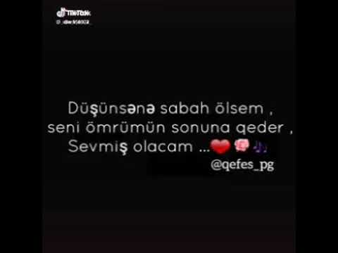 Sene demisdim seni olene kimi sevecem ve men savx olecem
