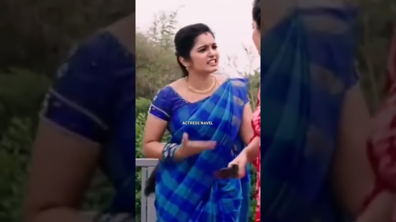 serial actress saree navel videos