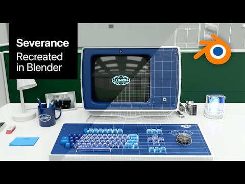 Severance, Macro Data Refinement - Recreated in Blender 3.1 (Eevee)