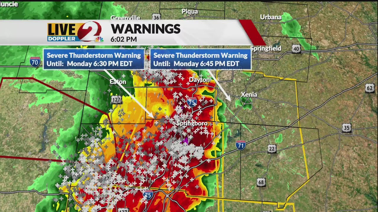 Severe Thunderstorm Warning issued in 6 counties