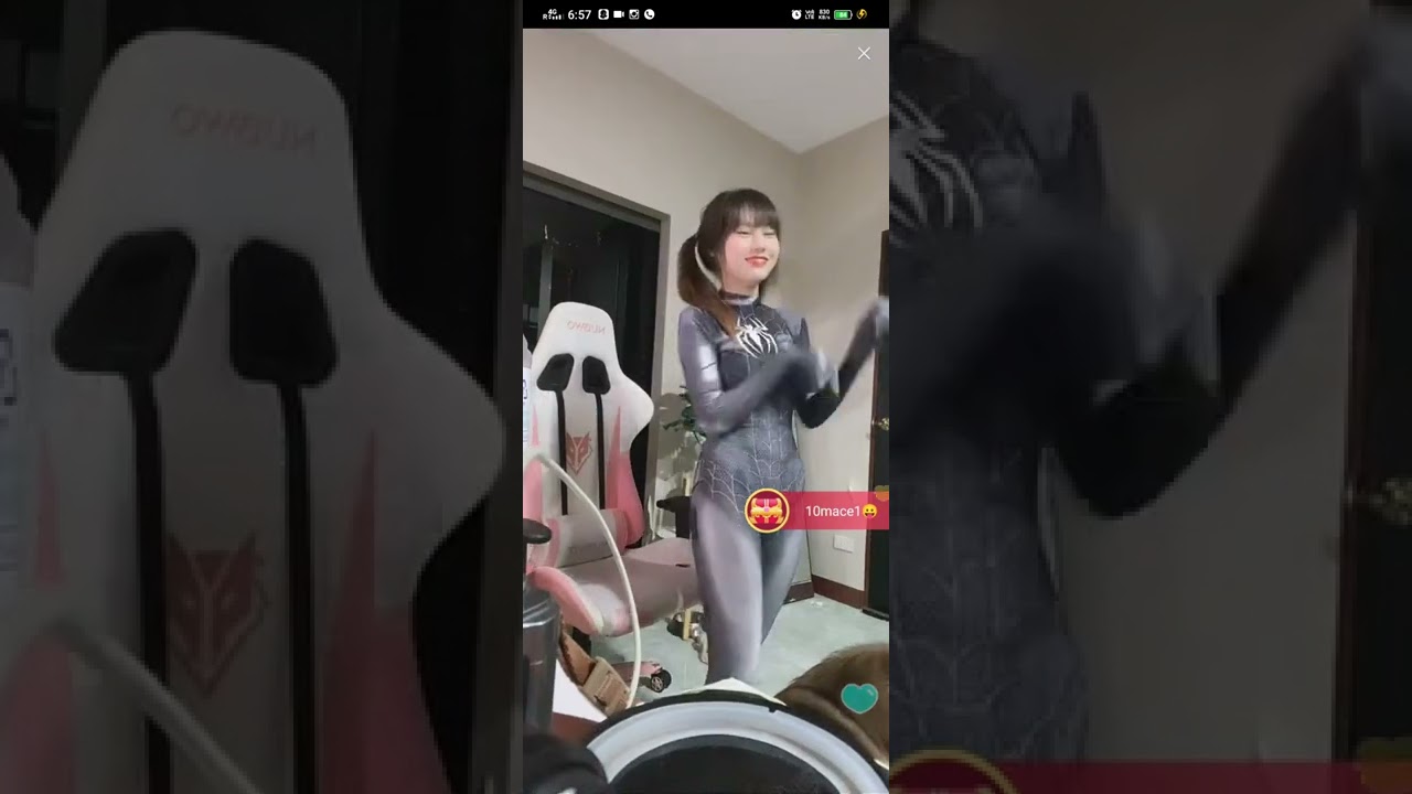 Sexiest Costume of a Spidergirl #bigolive #hottestcostume #hotasian