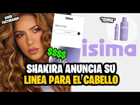 Shakira sigue facturando, y anuncia “Isima” su nueva línea para el cabello, mientras inicia su gira.