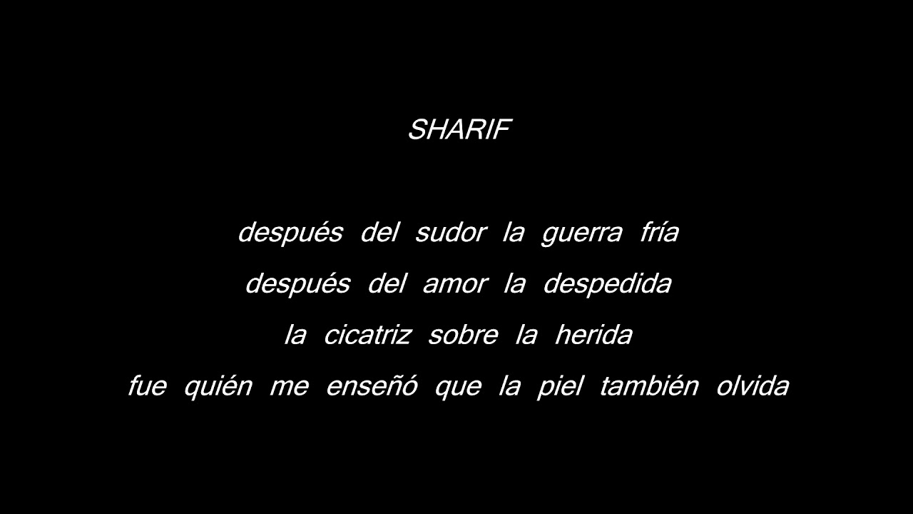 SHARIF Y NATOS- CULPABLE (LETRA)