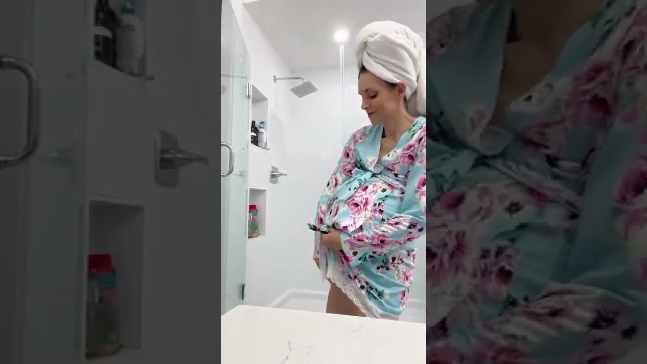 🙈Shaving DOWN THERE During Pregnancy Be Like… #shorts #pregnancy
