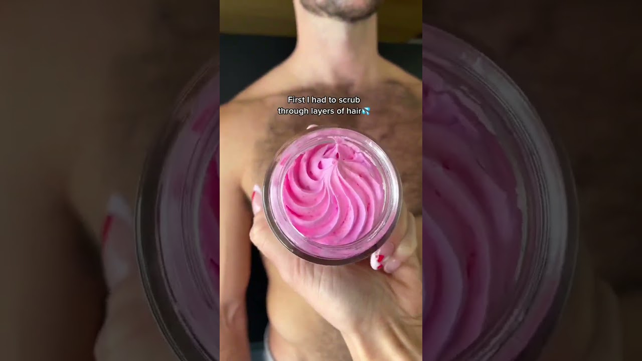 SHAVING MY BF'S CHEST HAIR FOR SMOOTH SKIN #shorts