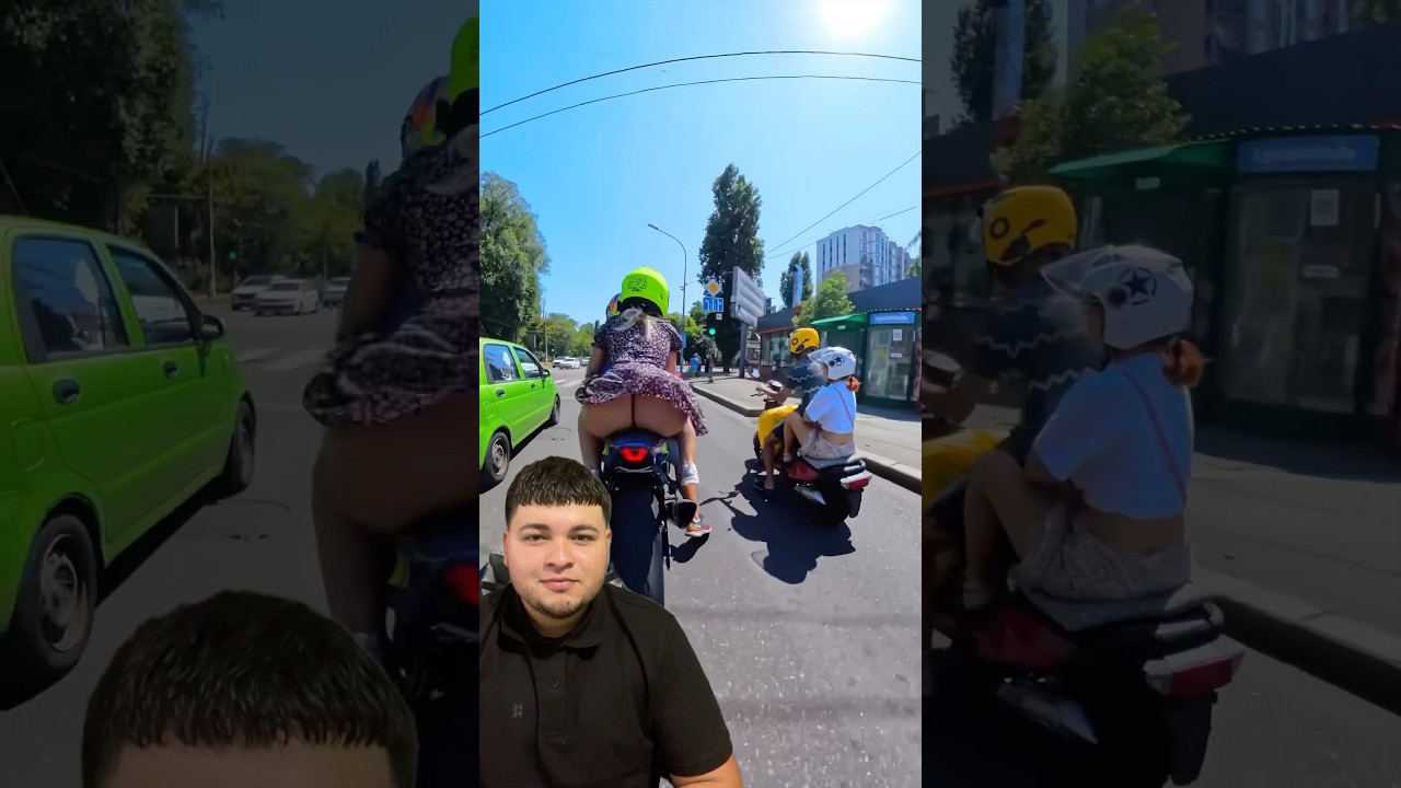 she showed everything😱 #bikers  #girl #motorcycle  #moto #girlbikershorts