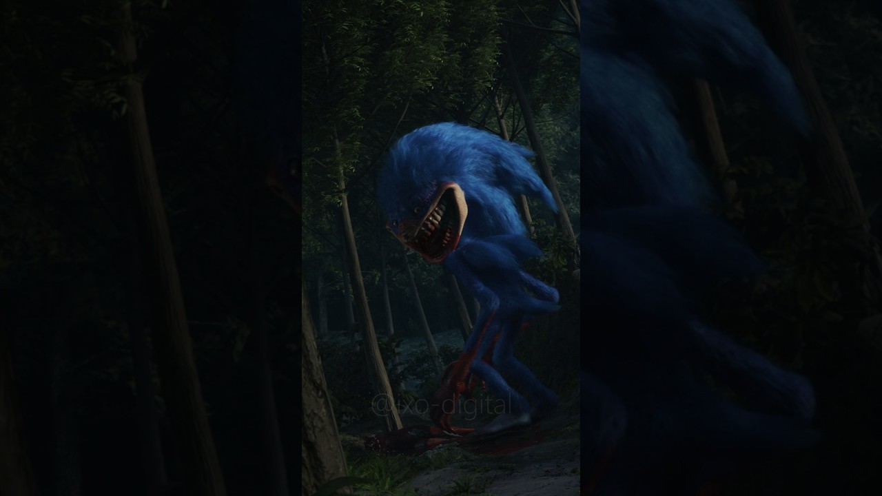 Shin Sonic is Hungry #shorts #horror #creepy #cursed