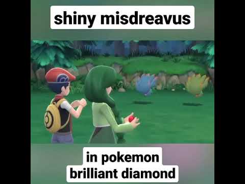 Shiny misdreavus in pokemon bdsp #shorts