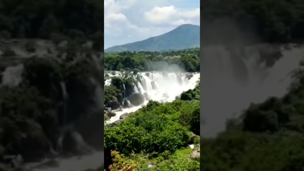 shiva sandra water falls in Karnataka state