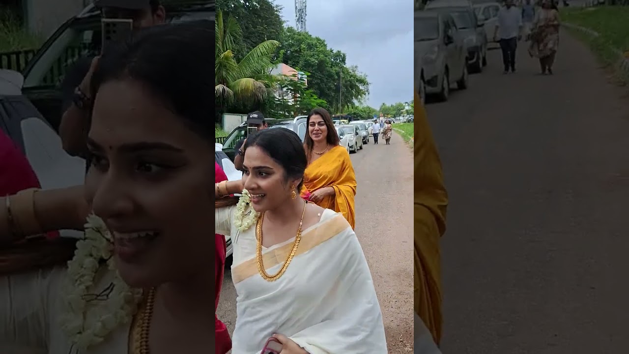 Shivada, Aditi Ravi,Anushree താര സുന്ദരികൾതിളങ്ങിനിൽക്കുന്നസാരി ഉടുത്ത് വീഥികളിൽനടക്കുന്നനിമിഷം. 🙄😍👌