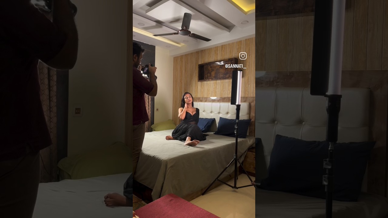 Shooting at Bedroom Sannati Mitra New viral Video #reels #viralvideo #shorts #short #sannatimitra