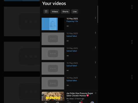 Short Video Upload Failed Problem 2025 | Youtube Short Video Upload Problem 2025 Resolved