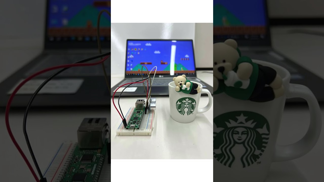 #shorts How far away? use WIZnet Pico board | Raspberry Pi Pico and Ultrasonic Sensor HC-SR04