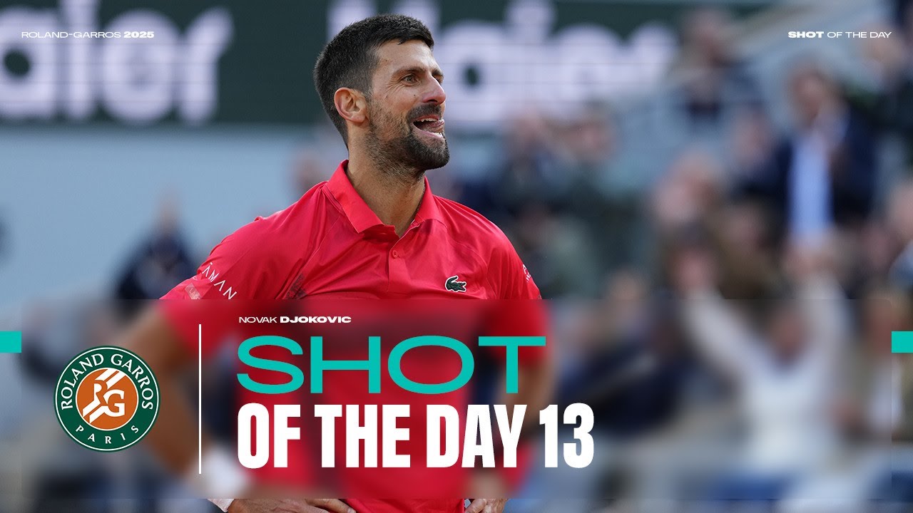 Shot of the day #13 Novak Djokovic | Roland-Garros 2025