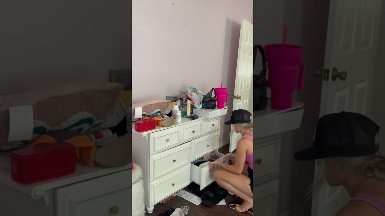 Should i share her reaction? #cleaning #satisfying #sister #bedroom #siblings #organization