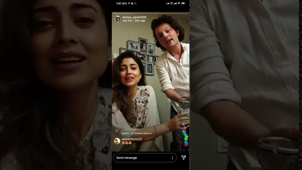 Shreya Boobs are super fans comment in live