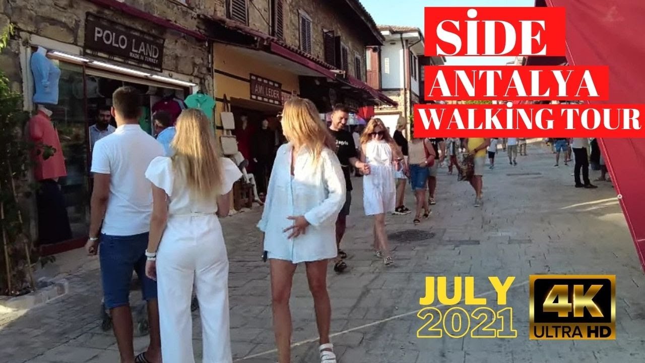 side manavgat walking tour 4k 2021 ! antalya turkey holiday ! turkey travel 4k uhd 60fps
