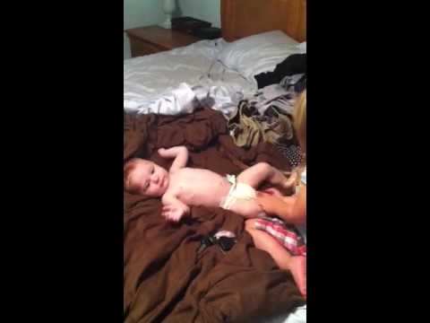Sierra tickling Savannah