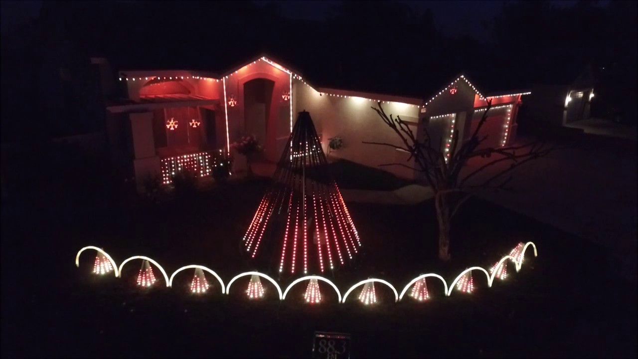 Simon Family Christmas Lights, Hemet, CA 2016