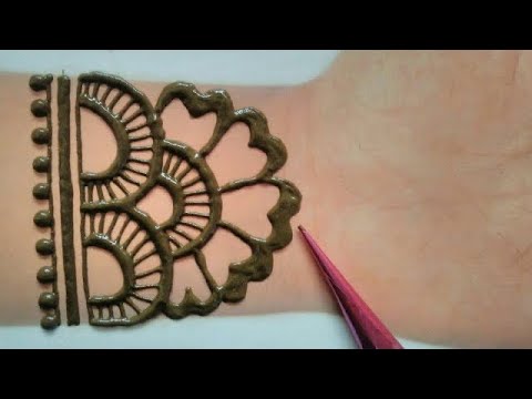 Simple Full Hand Arabic Mehndi Design