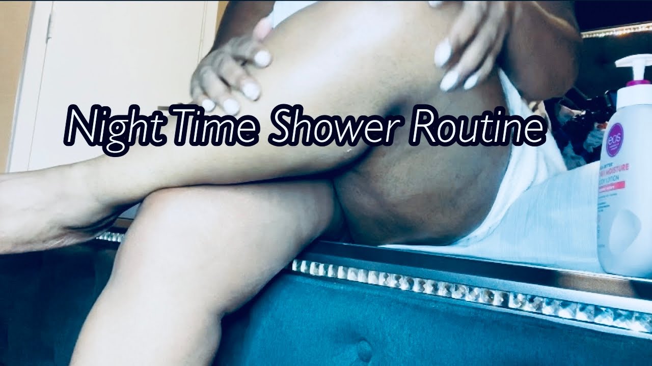 Simple Night Time Shower Routine | Ladonna Franklin #thickgirl #dove #bodyoil