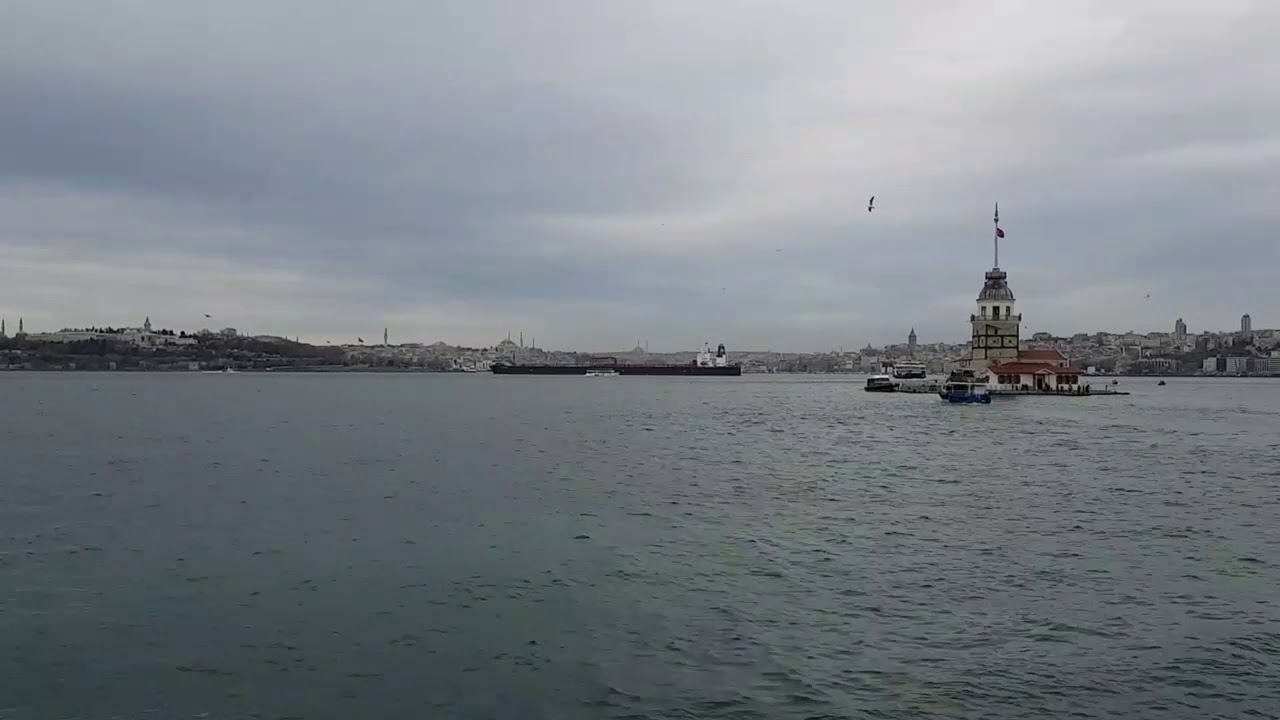 Üsküdar sahilden kız kulesi