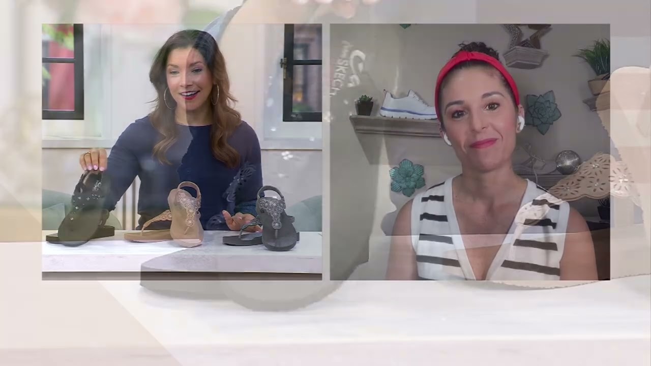 Skechers Cali Meditation Vegan Slingback Thong Sandals - Bliss Bay on QVC