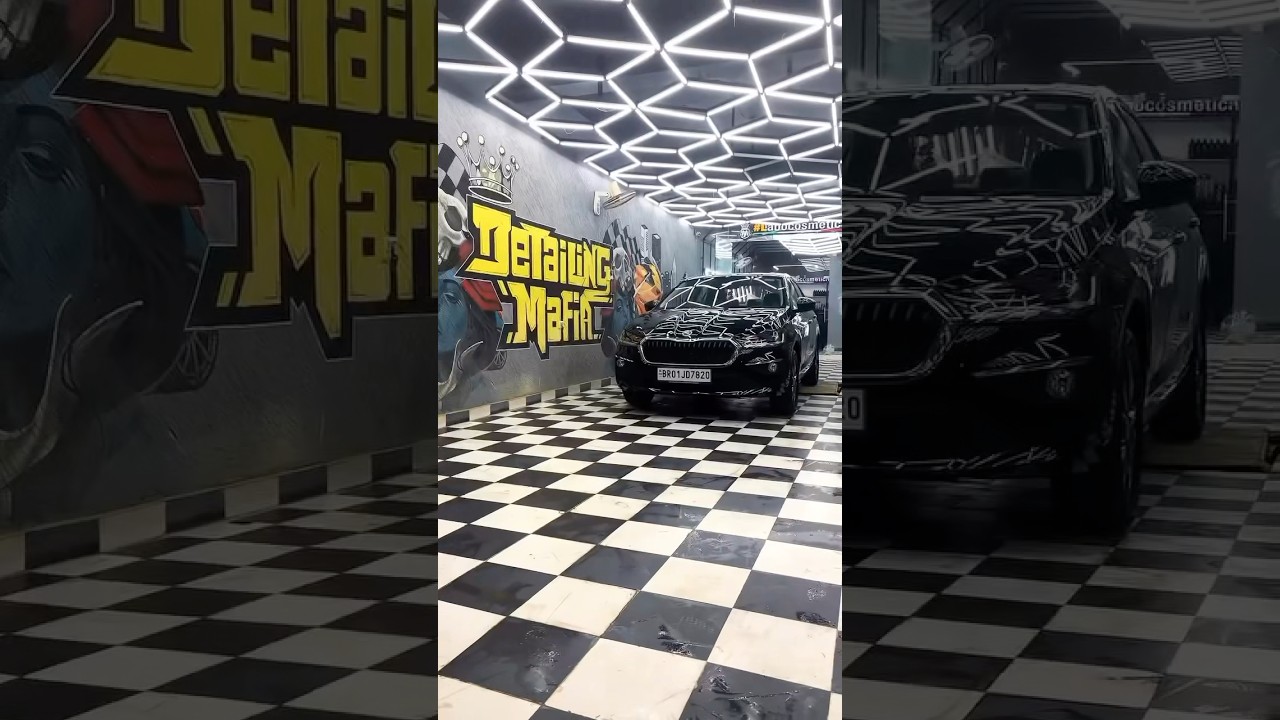 Skoda slavia 😱|| ceramic coating done✅|| #shorts || #short || #trendingshorts || #trending 😱