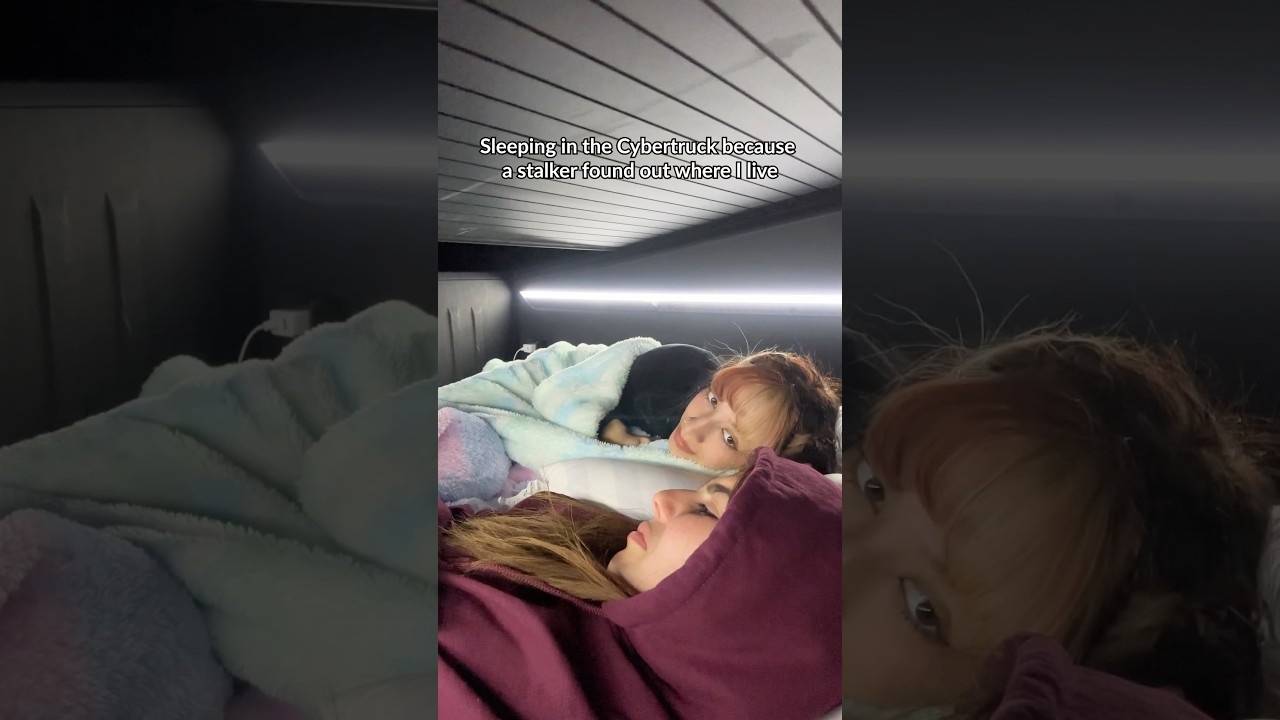 Sleeping in the Cybertruck