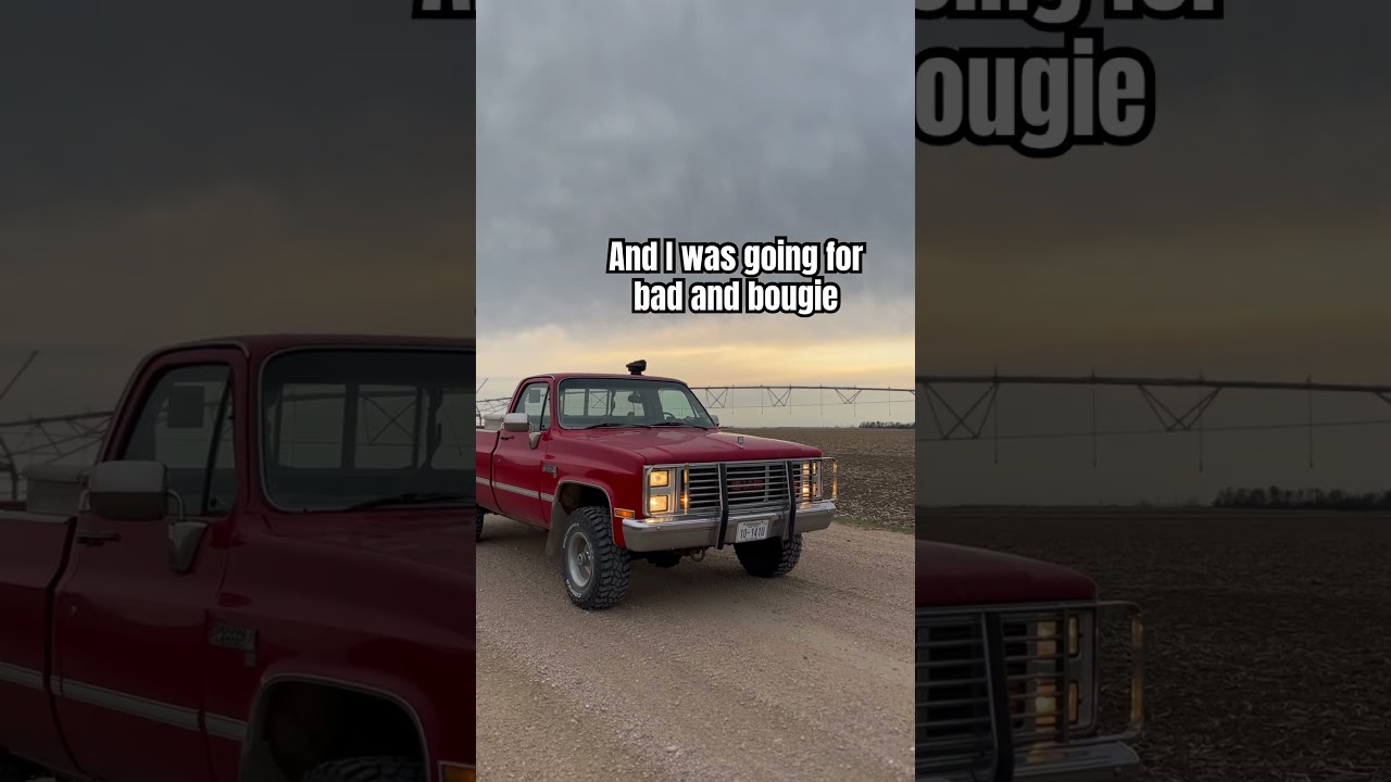 Slow old Grandpa farm looking truck #fyp #gmc #slow