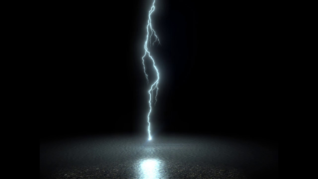Slow-Mo Lightning Strike Green screen/Black Screen
