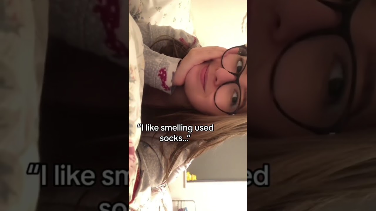 Smelling used socks?