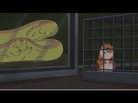 Snake eats mouse