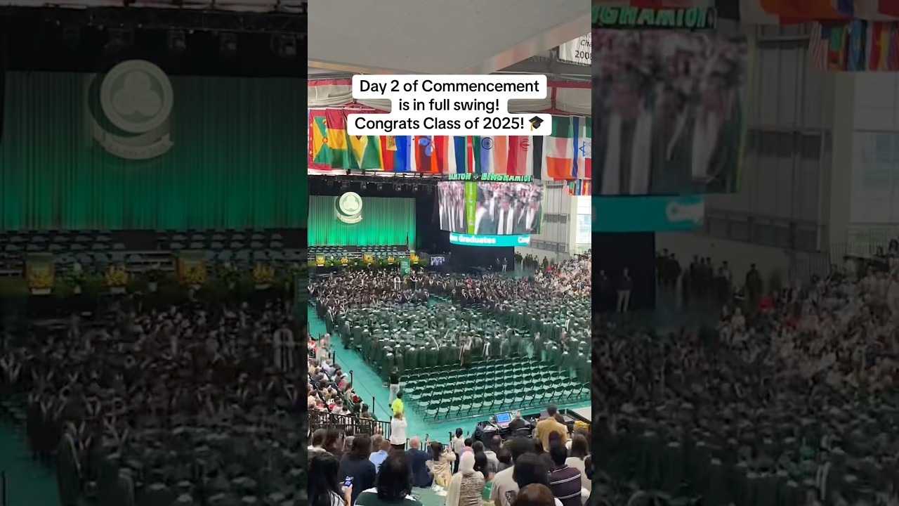So excited to celebrate our graduates today! #binghamtonuniversity #graduation