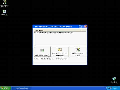 Sobolsoft com   How To Use Excel Remove Error Cells In Multiple Files Software