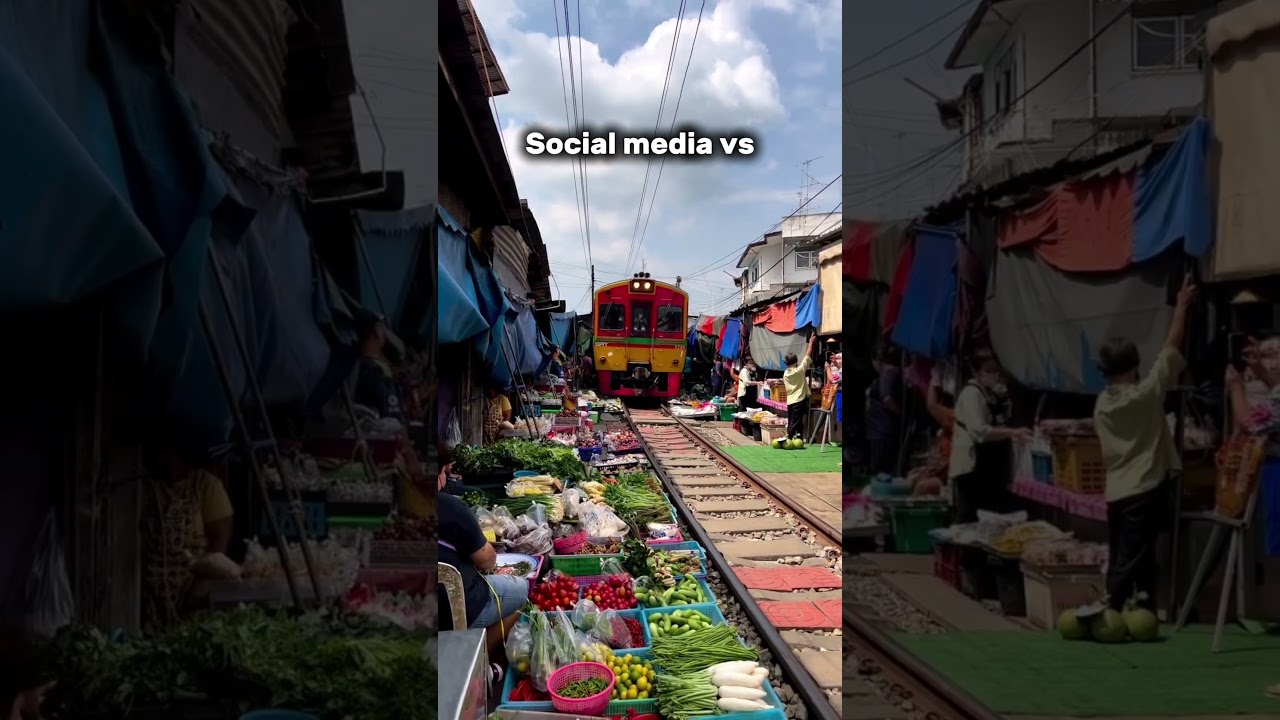 Social media vs reality 😂#socialmediavsreality #expectationvsreality #travel