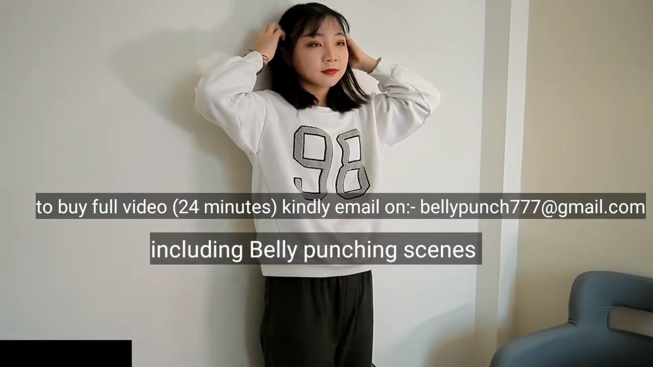 Soft belly punch with cute chinese girl Ryuku ❤️