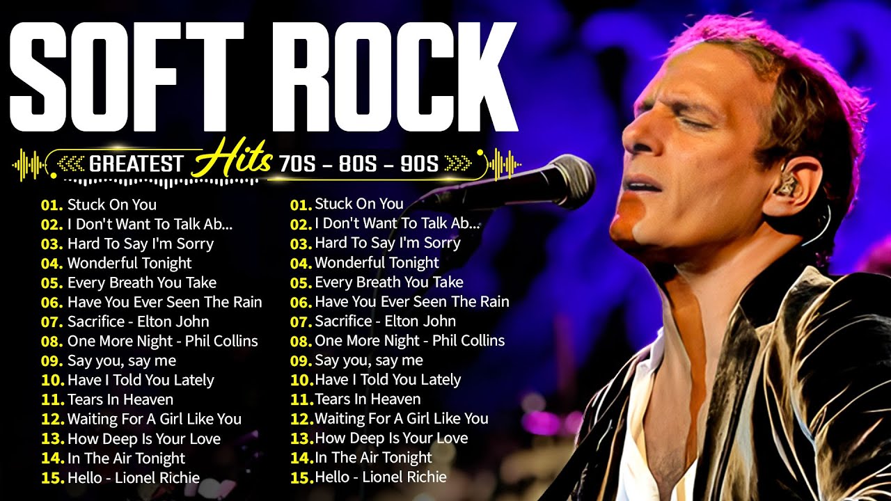 Soft Rock Songs 70s 80s 90s Full Album 📀 Michael Bolton, Rod Stewart, Phil Collins, Bee Gees, Lobo