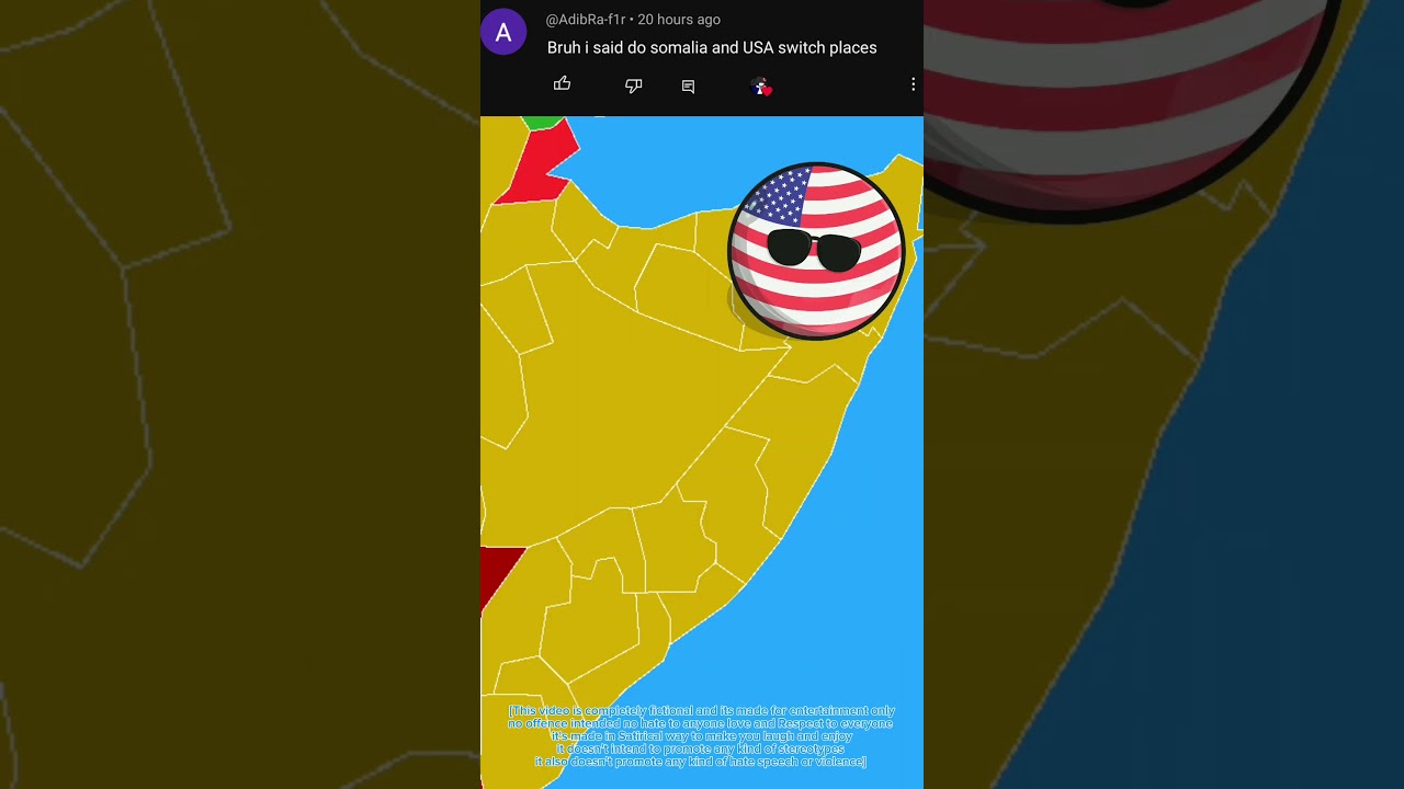 Somalia USA getting swapped  #countryballs #satire
