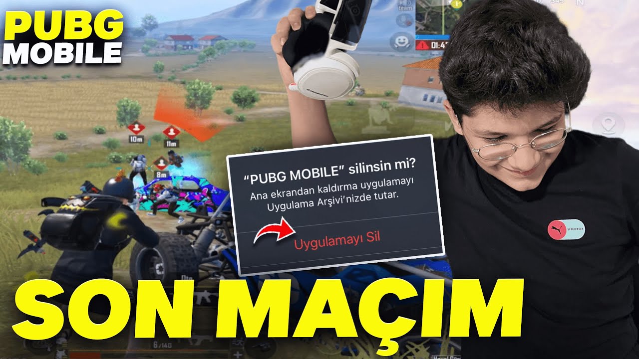 SON MAÇIM!! OYUNU SİLDİM! - PUBG MOBİLE