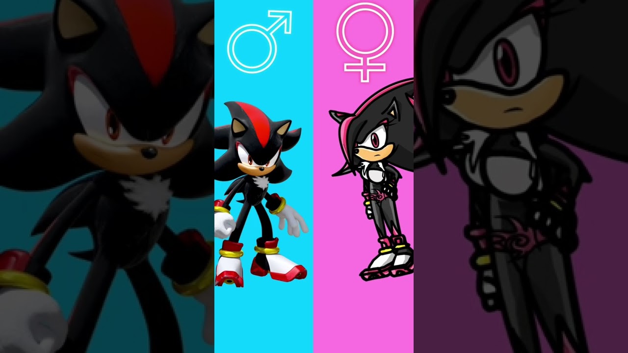 Sonic Gender swap Shadow The Hedgehog 🦔