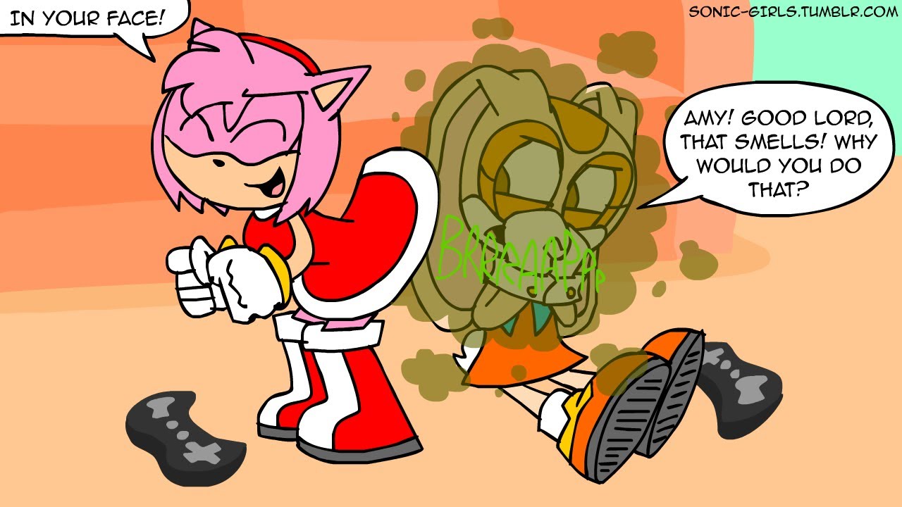 Sonic Girls Farting Comics: Sore Loser (voiced)